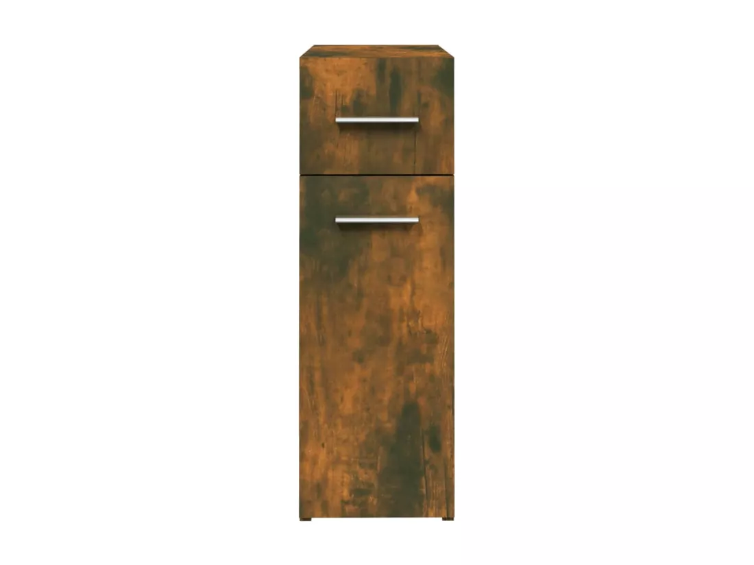 Armoire d'apothicaire Chêne fumé 20x45,5x60cm Bois d'ingénierie
