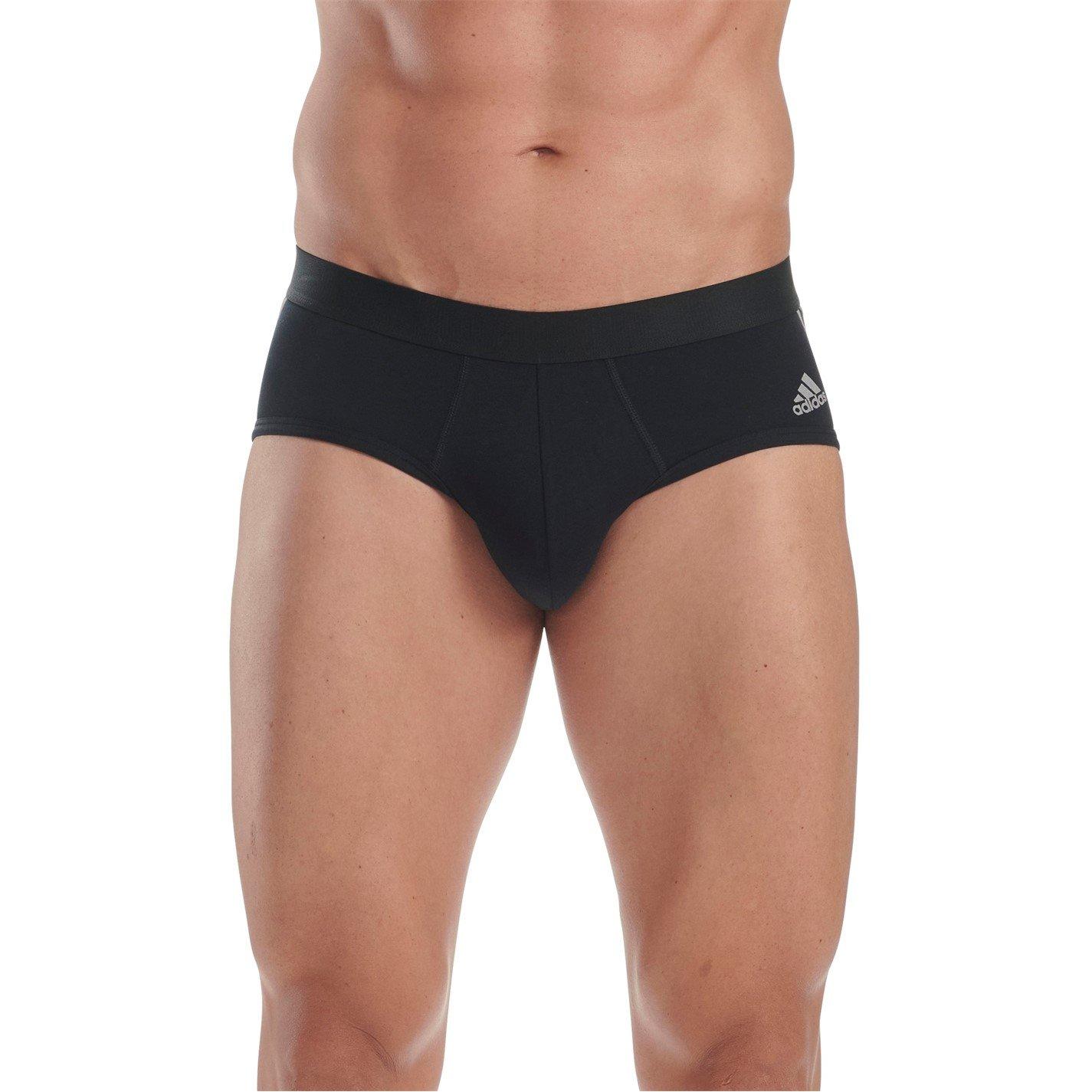 adidas Flex cotton 3 stripe brief 3p