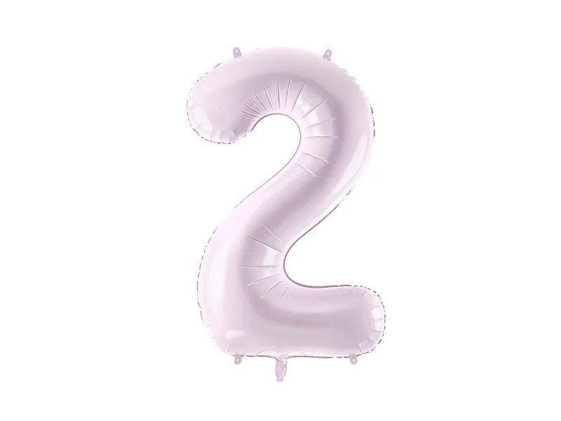 2 Jaar Cijfer Ballon Paars Leeg 72cm