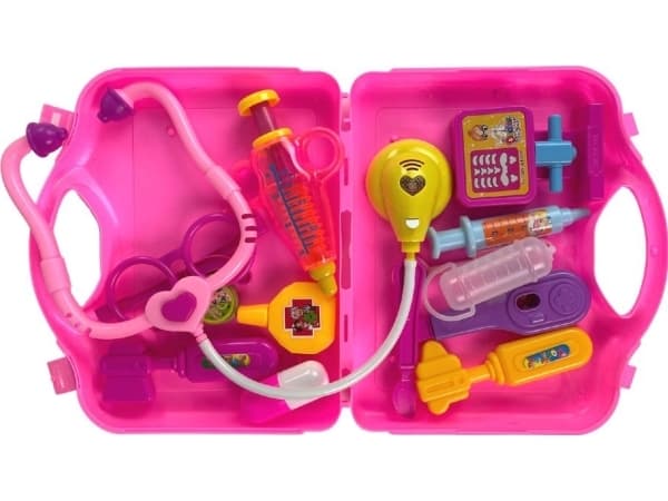 LeanToys Little Doctor Rosa koffertstetoskop