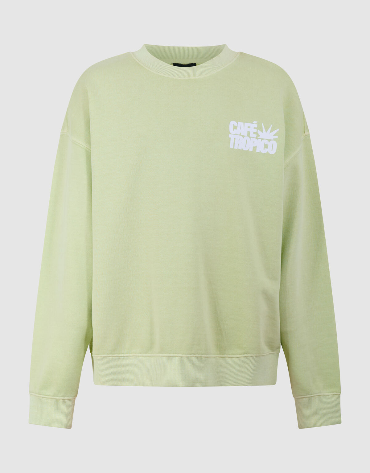 Café Tropico Artwork Sweater Lichtgroen