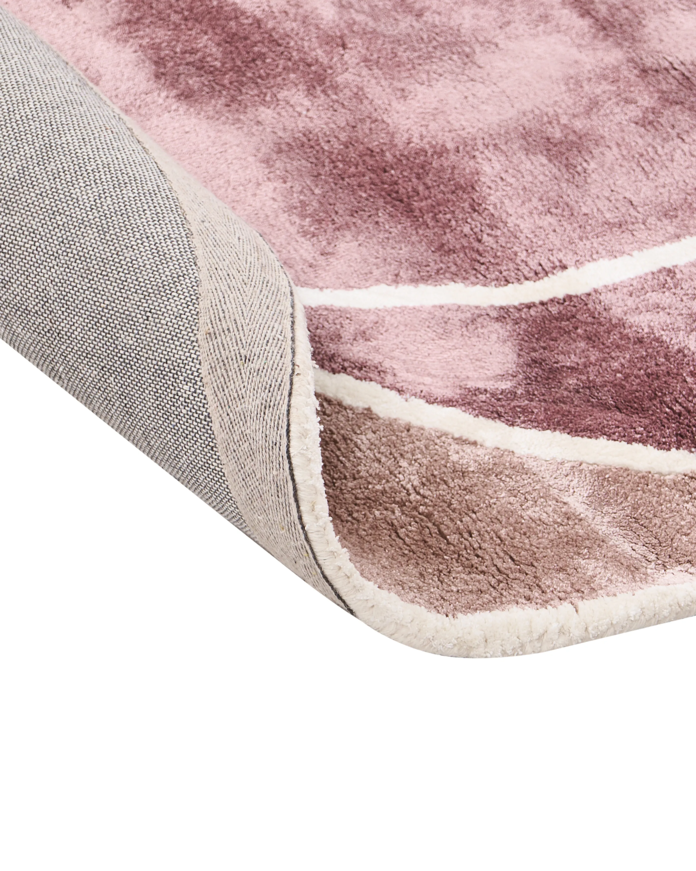 Vloerkleed KANRACH Roze 200 x 200 cm Viscose