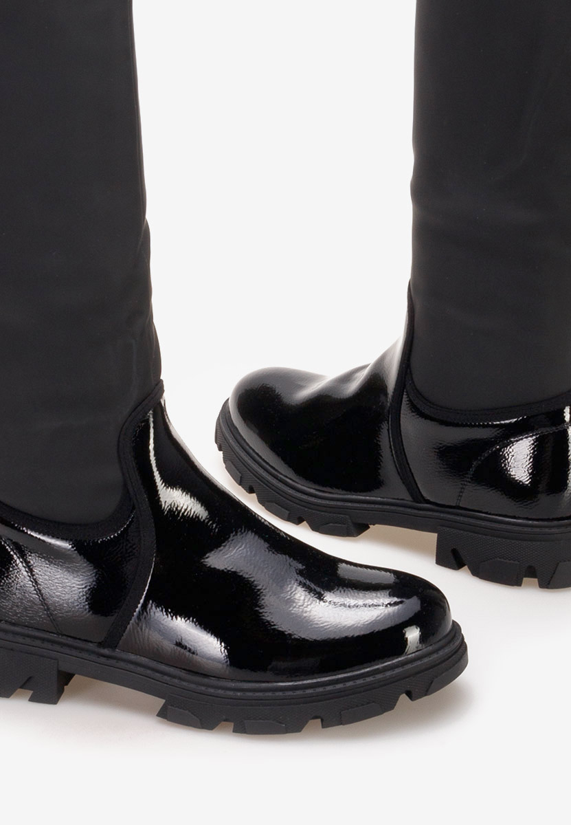 Bottes plates femme noires Cumbia