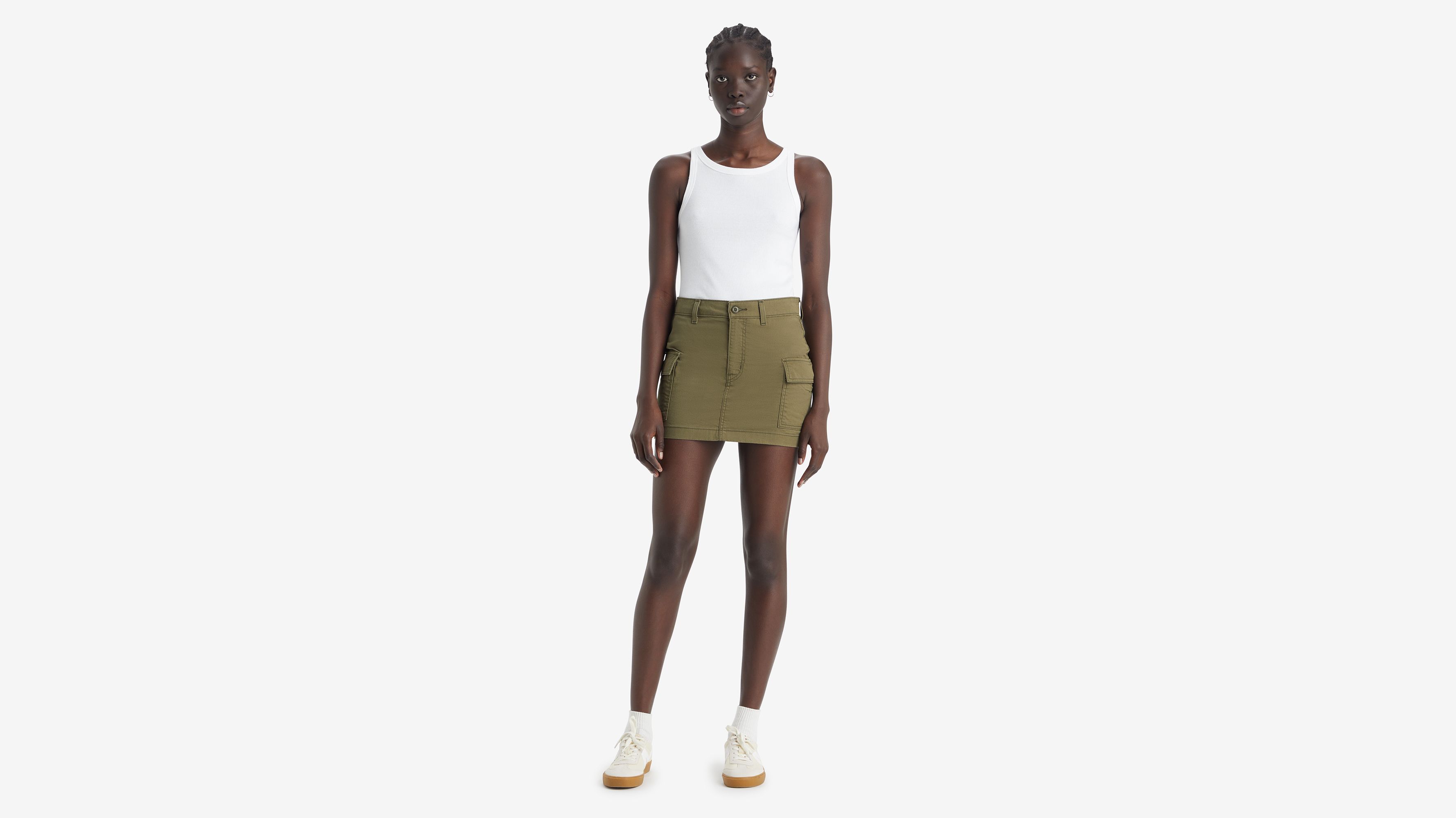 Mini jupe ’94 Cargo - Olive Night - Vert