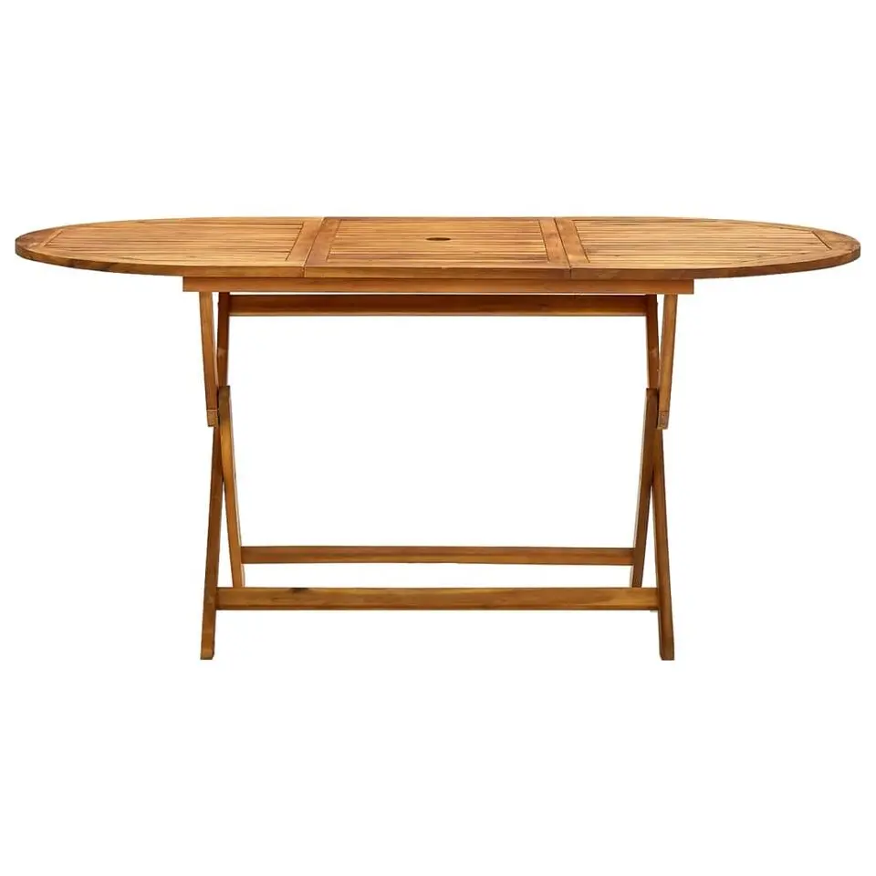 vidaXL - Tuintafel inklapbaar - Bruin - Massief acaciahout - 160 x 85 x 75 cm