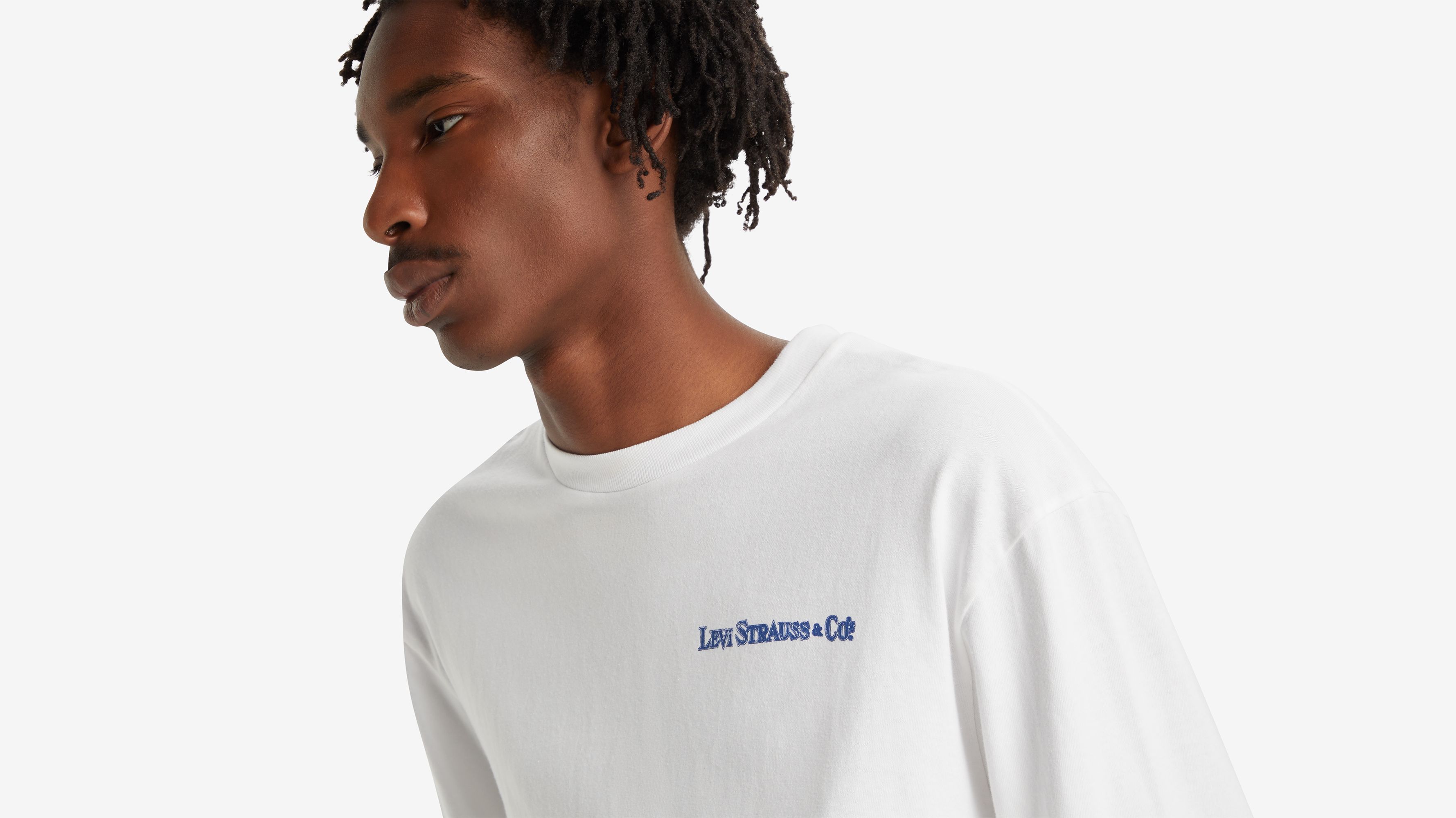 T-shirt manche longue graphique Authentic - Western Cowboywhite+ - Blanc