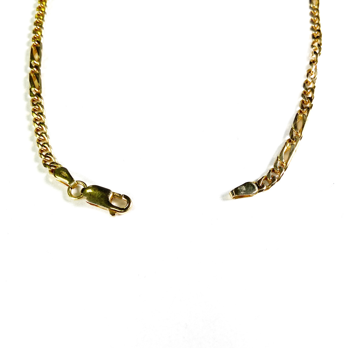 Collier d'occasion or jaune 750 maille fantaisie 50 cm