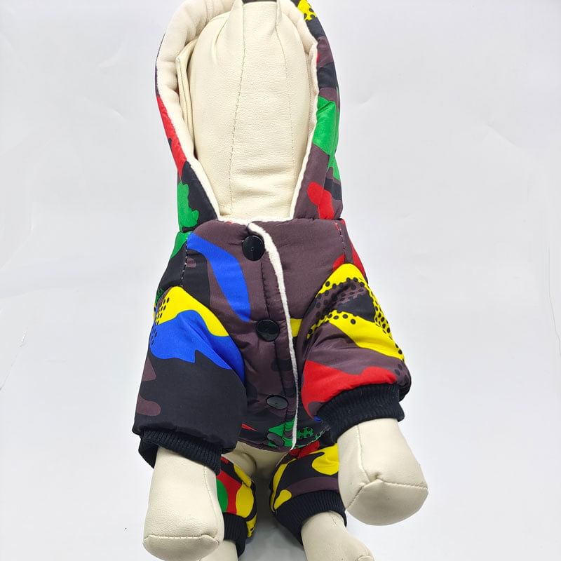 Everlupid - Camouflage Pet Overall met Letters