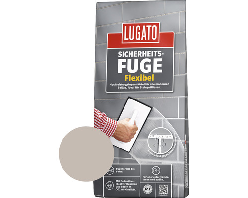 Lugato Voegmortel Veiligheidsvoeg Flexibel Grijs 5 kg