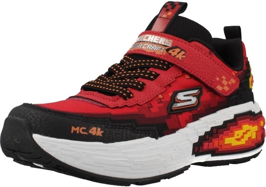 SKECHERS Sneakers 'MEGA-CRAFT 4K' abrikoos rood bourgogne zwart