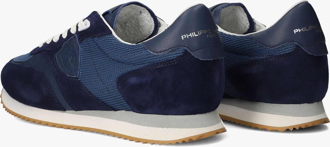 blauwe philippe model lage sneakers blville low man