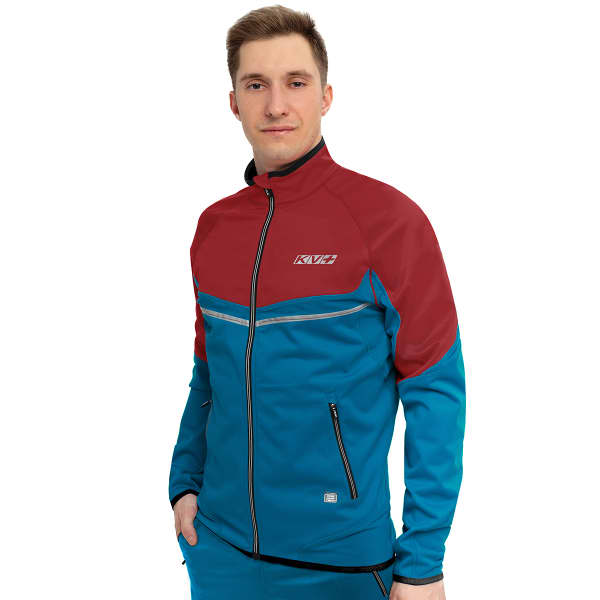 Veste ski de fond KV+ PREMIUM JKT NAVY/BORDEAUX