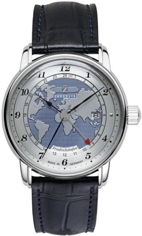 Zeppelin - 8596-3 - Polshorloge - Blauw - RVS - Automatisch