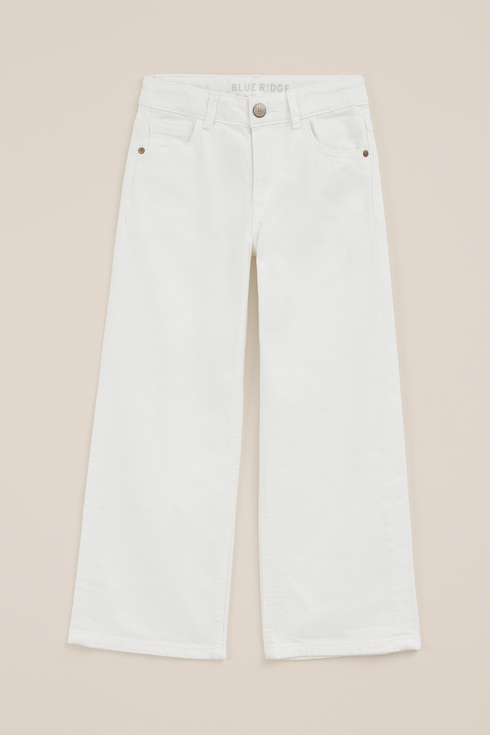 Meisjes wide leg jeans Blue Ridge Wit