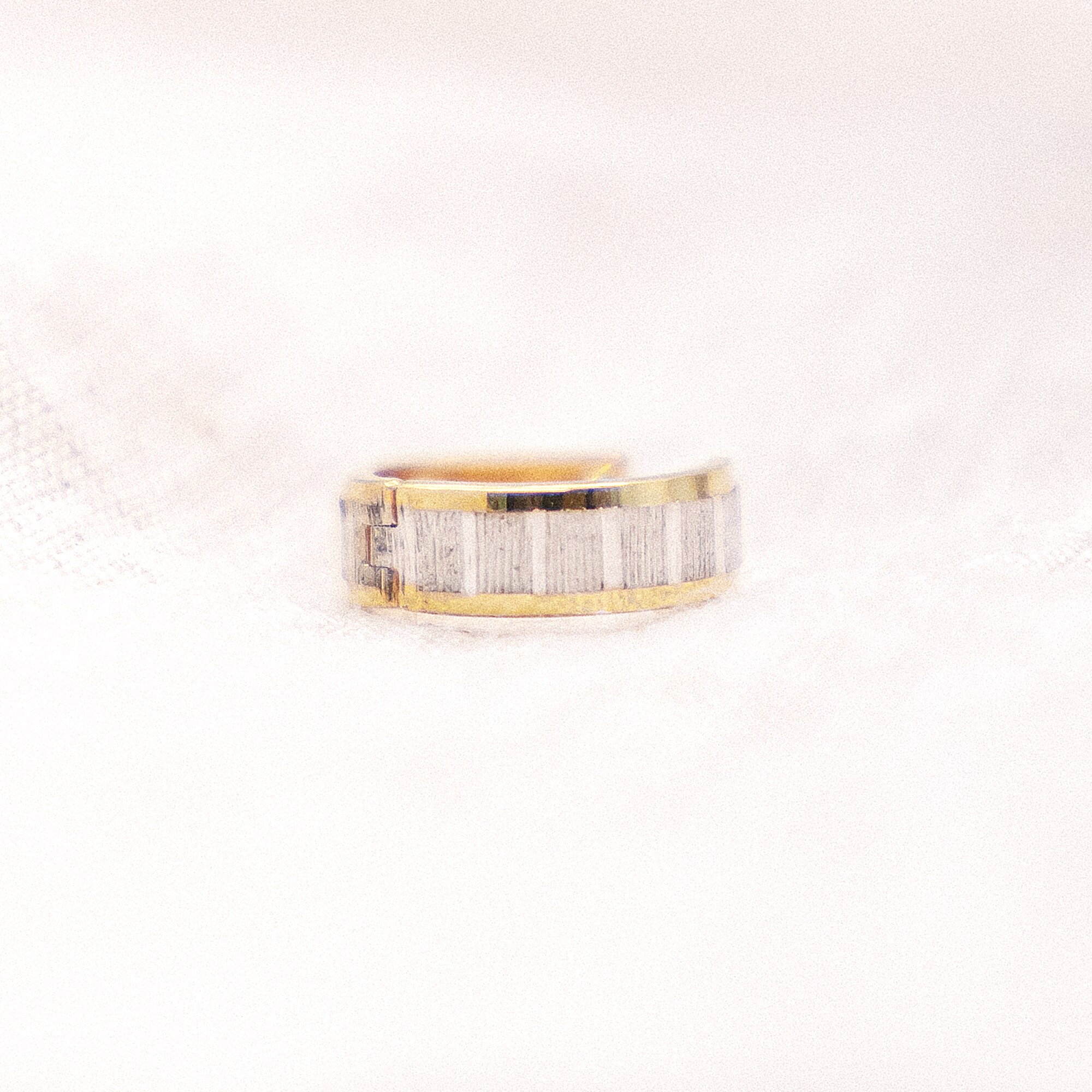 Fascination by Ellen K. Ohrringe Gold 333 zweifarbig glanz/matt