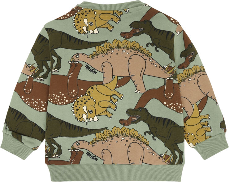 The New TNSLee Sweatshirt Hedge green dino