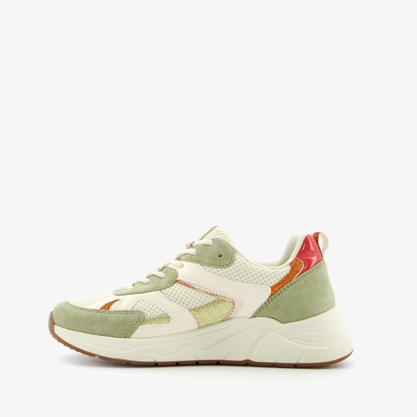 Blue Box dames dad sneakers salie groen