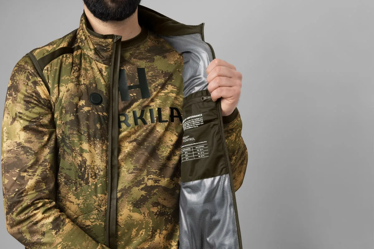 Härkila Men's Heat Camo Vest Axis Msp Forest Green