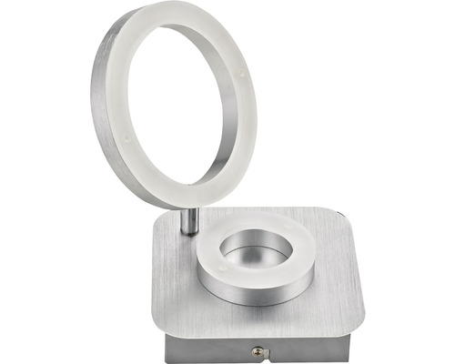 FLAIR LED plafondlamp 11W 360/685 lm 3000K 14x14 cm Adhara chroom