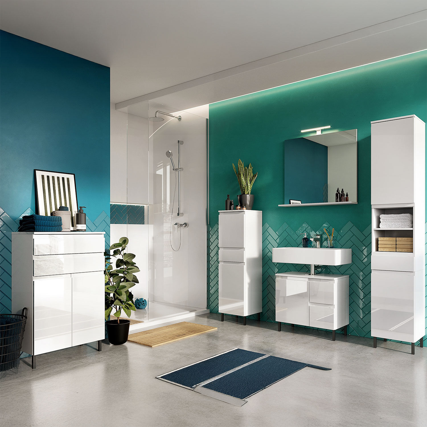 Waschbecken Unterschrank Silas