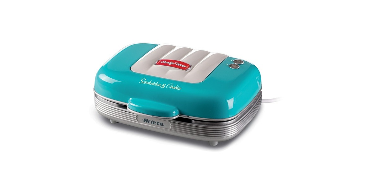 ArieteParty time Tosti / cupcake maker 1972/01 sandwichmaker  (Lichtblauw)