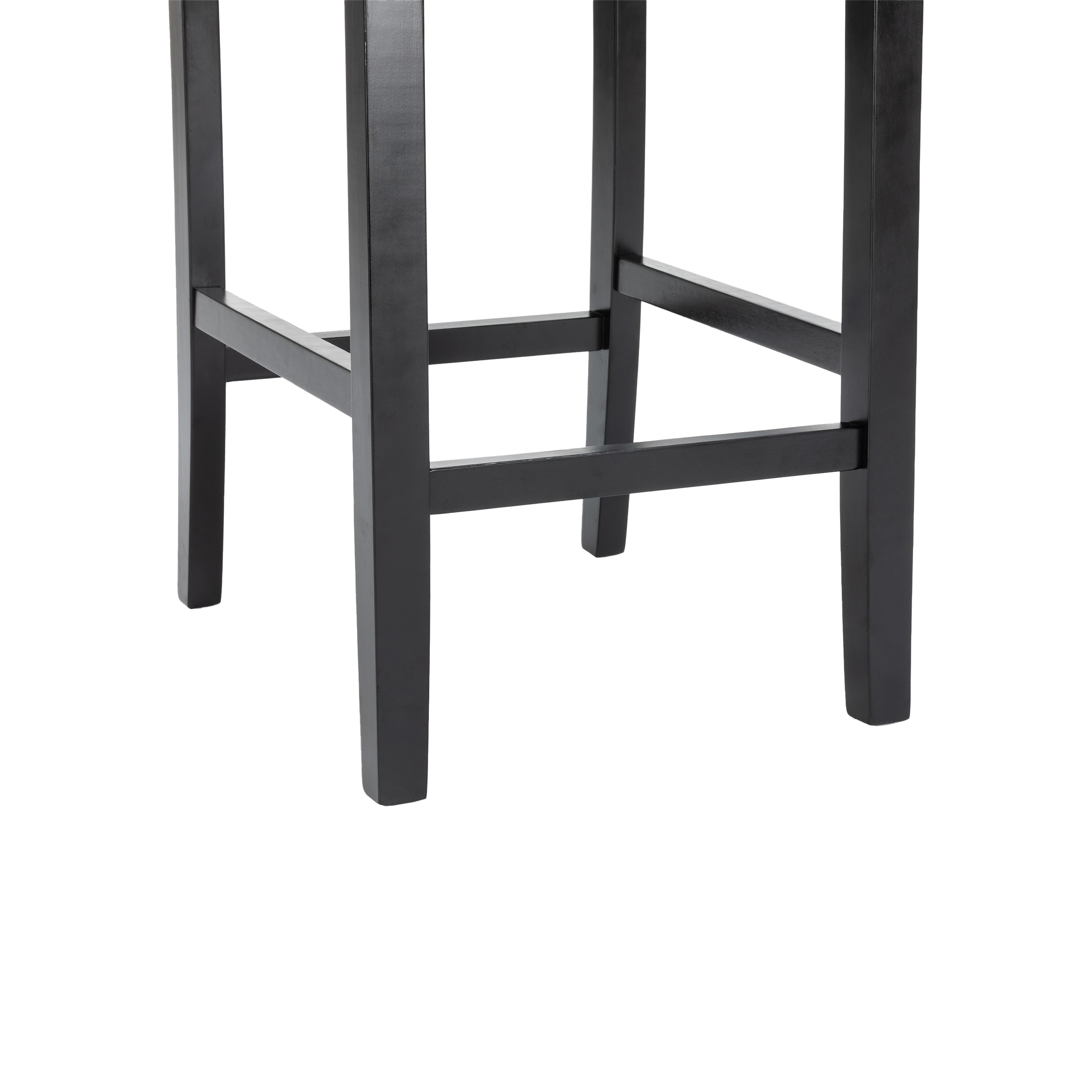 Barhocker Leder CORBY 2er Set schwarz
