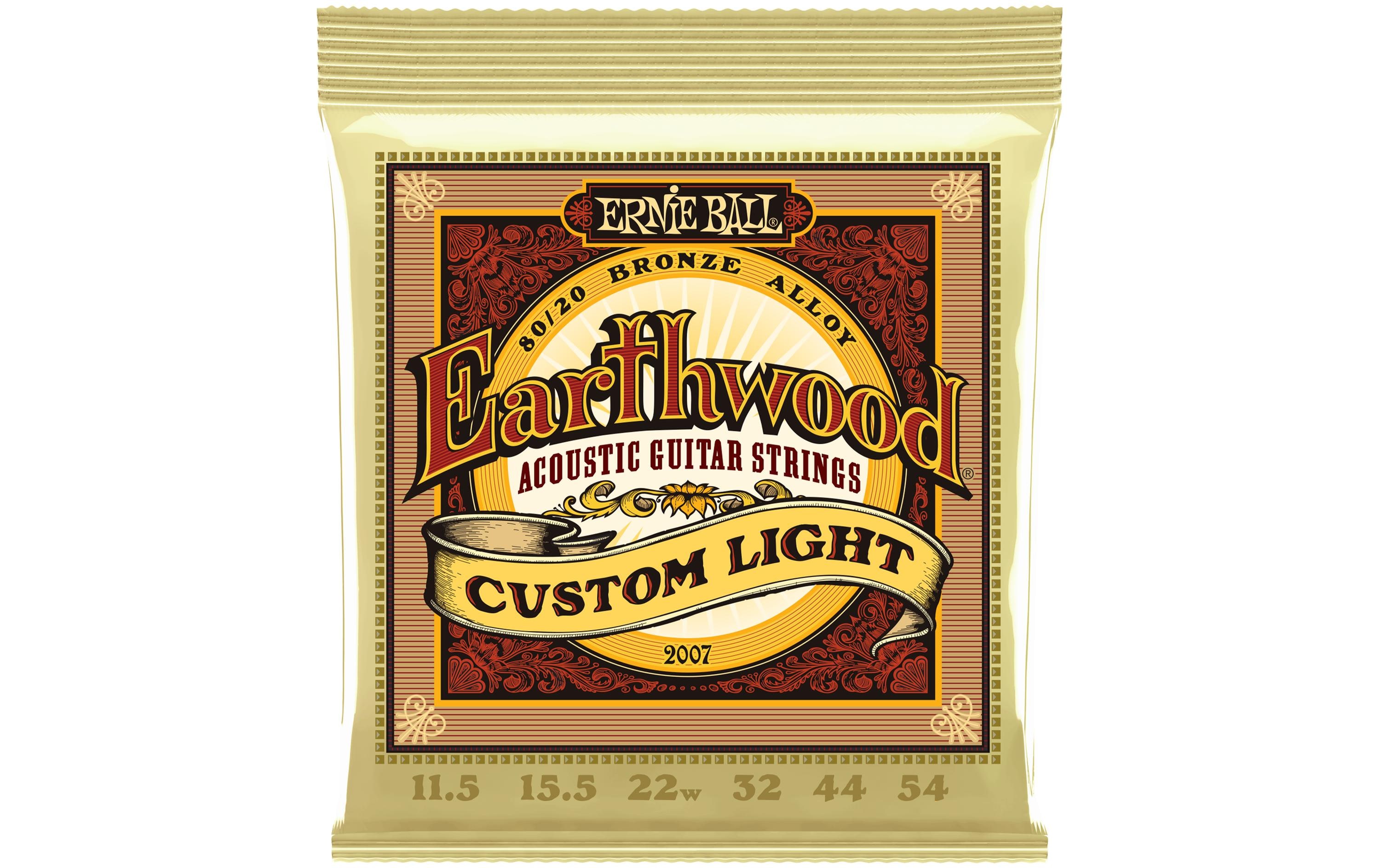 Gitarrensaiten 2007 Earthwood Bronze – Custom Light 11.5-54Praktischer Akustik-Saitensatz für Ihre Gitarre