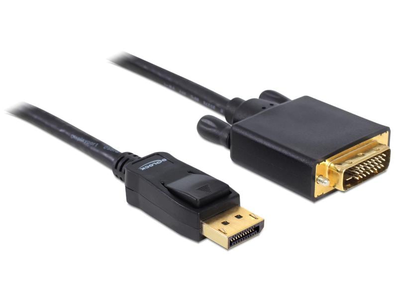 Delock Kabel DisplayPort - DVI-D, 2 m Displayport zu DVI Kabel