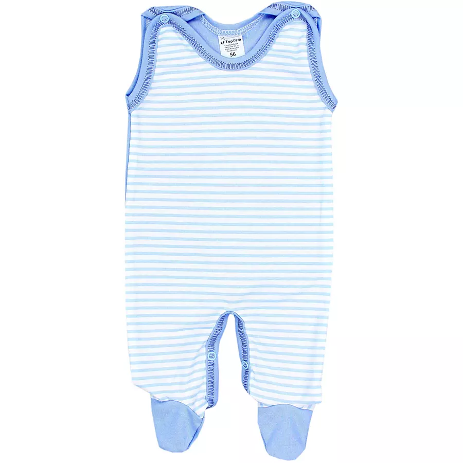 TupTam Baby Strampler Gemustert 2er Set beigeblau