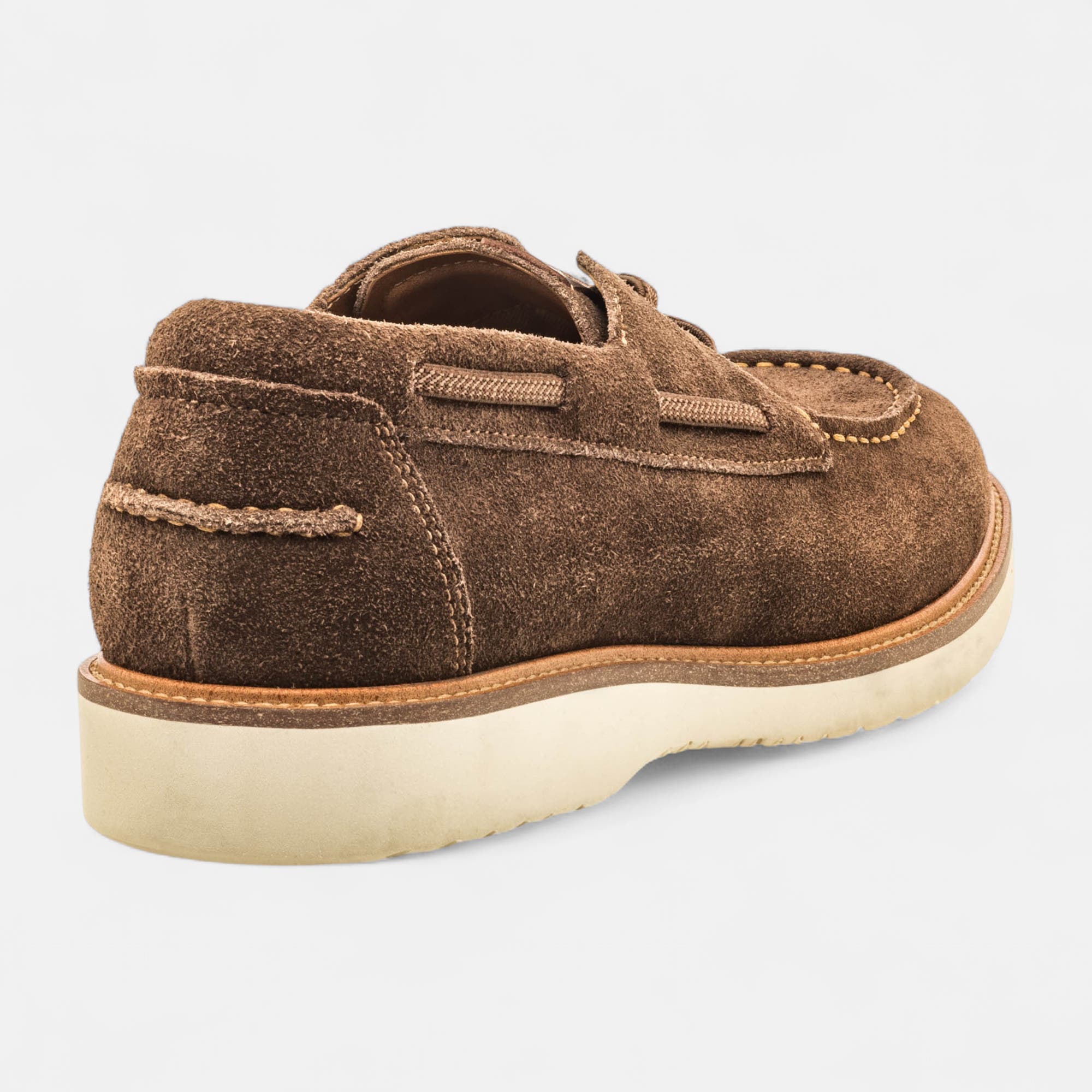 Chaussures bateau Homme en cuir marron