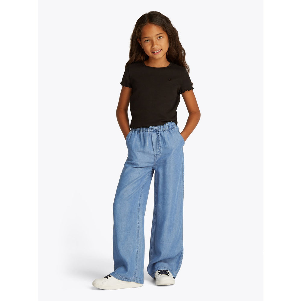 Køb Tommy Hilfiger Denim Medium 01 Chambray Wide Leg Pant