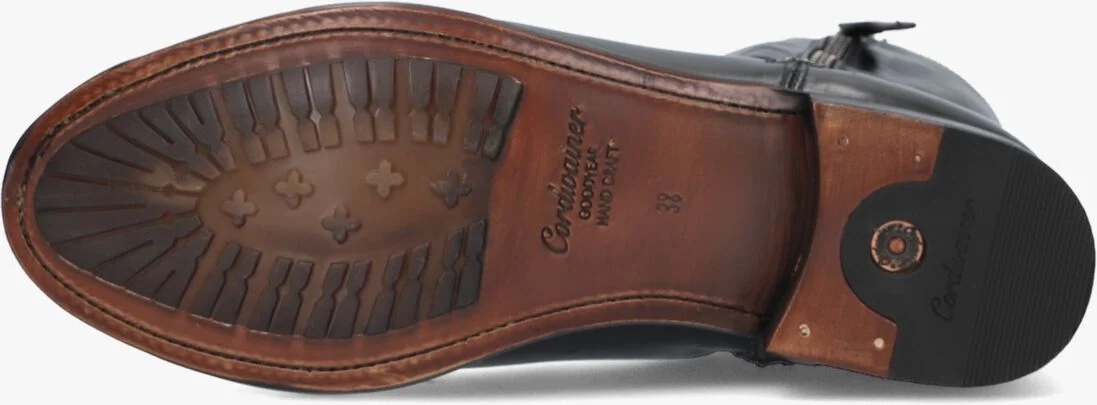 CORDWAINER zwarte cordwainer enkellaarsjes 39002