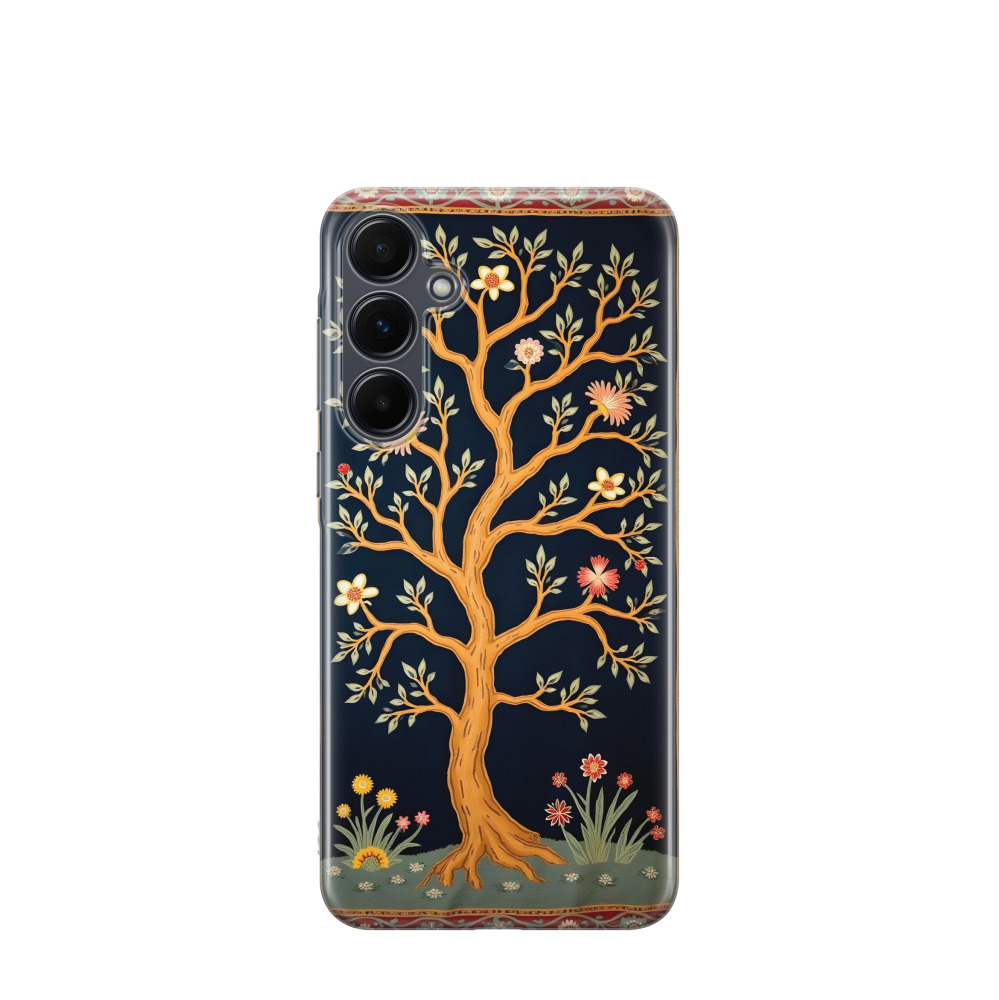 Samsung Galaxy A55 Gummi Hülle Orientbaum - Braun