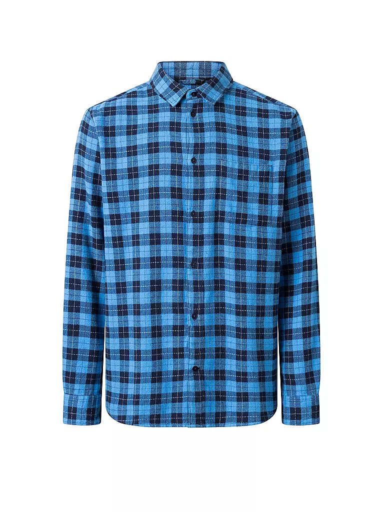 KNOWLEDGE COTTON APPAREL Hemd Loose Fit hellblau