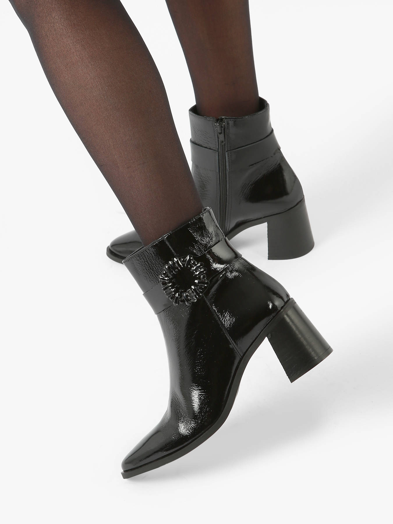 Bottines  talon en cuir MYMA