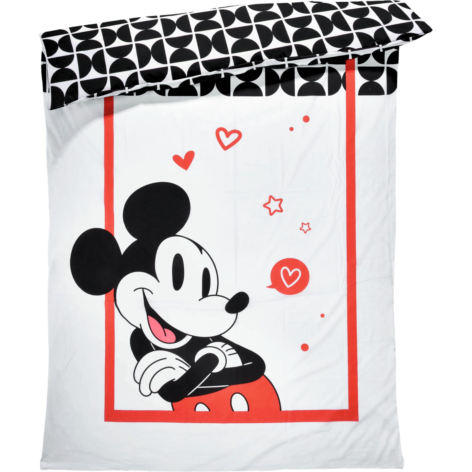 Bettwäsche Renforcé Mickey Mouse weiss