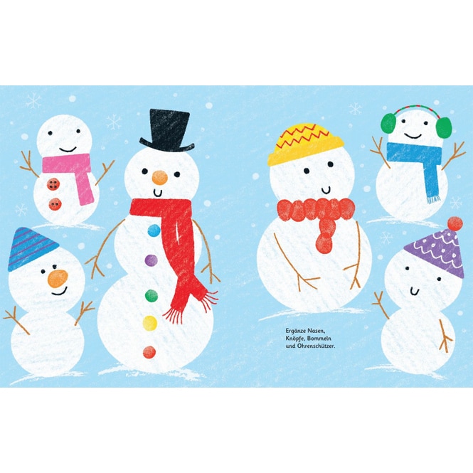 Fingerstempeln - Weihnachten - mit 7 Fingerstempelfarben