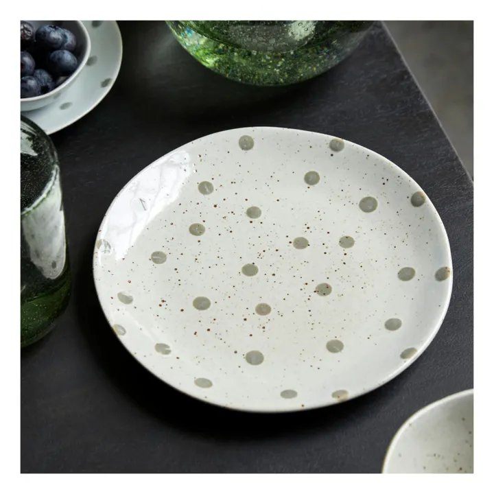 House Doctor Assiette dots en grès | Beige