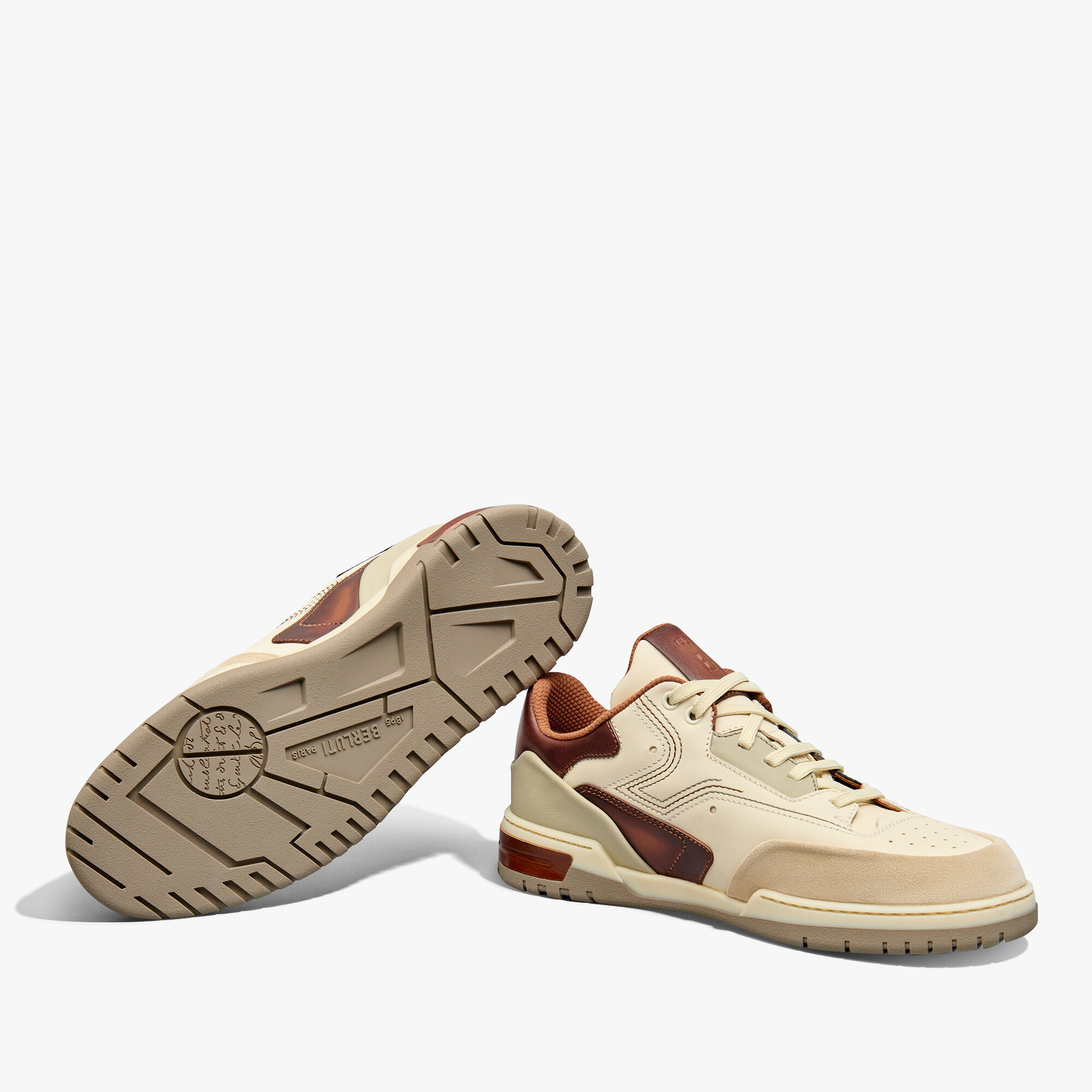 Sneaker Playoff En Cuir Scritto