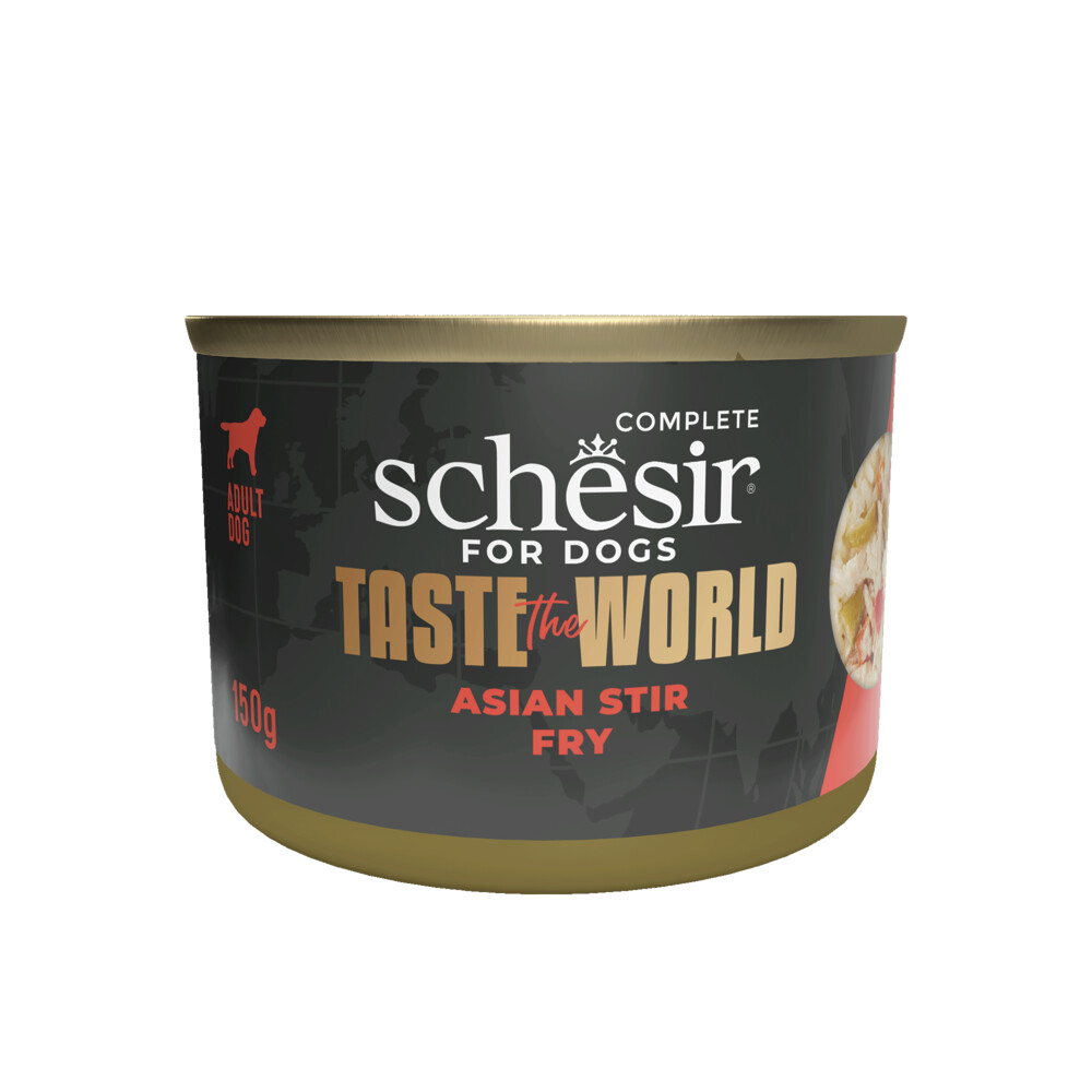 8x Schesir Taste The World Hond Asian Stir Fry150 gr
