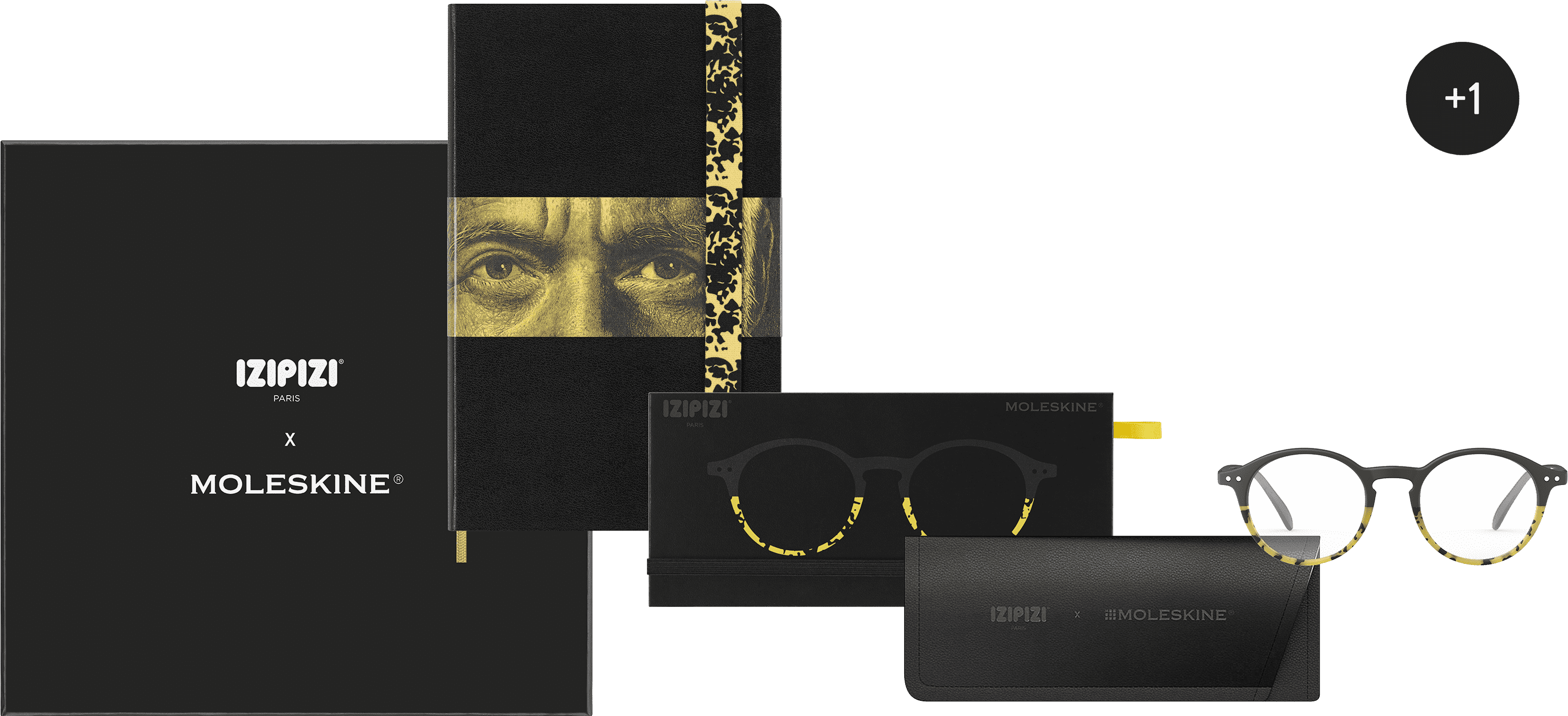 IZIPIZI x Moleskine Large Ruled Notebook and Reading Glasses