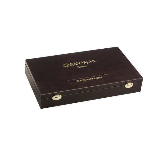 CARAN D'ACHE® Farbstift LUMINANCE 6901® Holzkoffer, 76 Farben