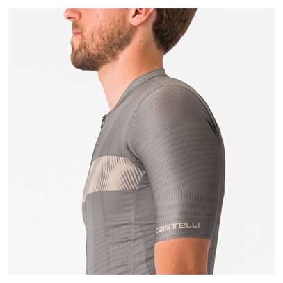 Maillot Manches Courtes Castelli Unlimited Endurance Gris