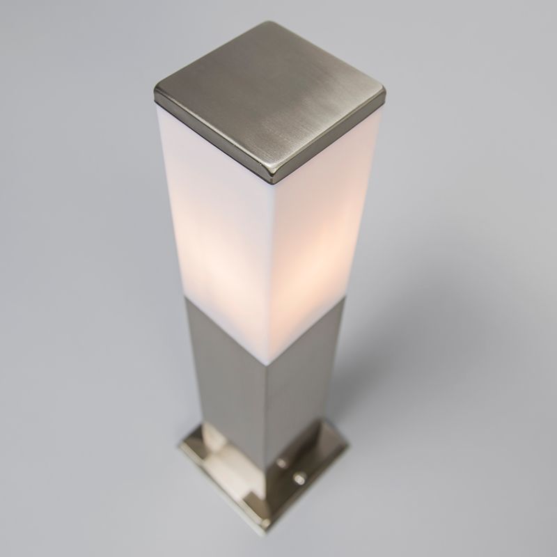 Buitenlamp staal 45cm IP44 - Malios met grondpin en kabelmof