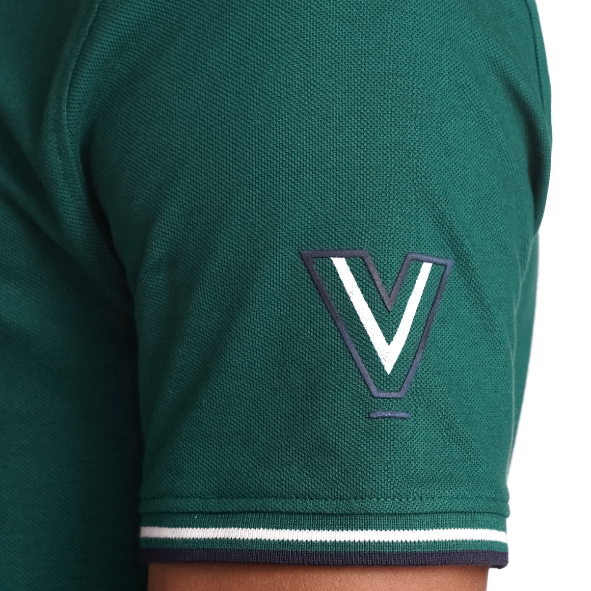 VanVaan Herren Poloshirt mit Print dunkelgrün