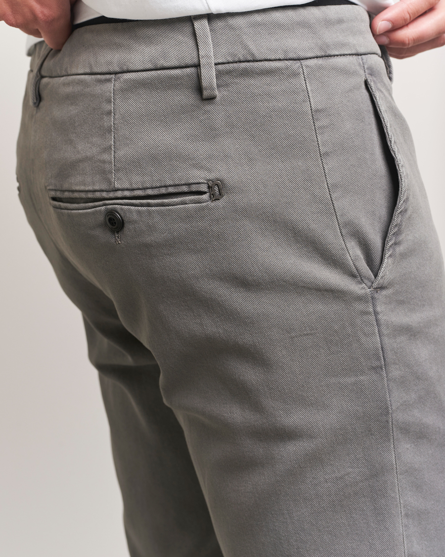 Dondup Spiritisimo Pleated Chinos Light Grey