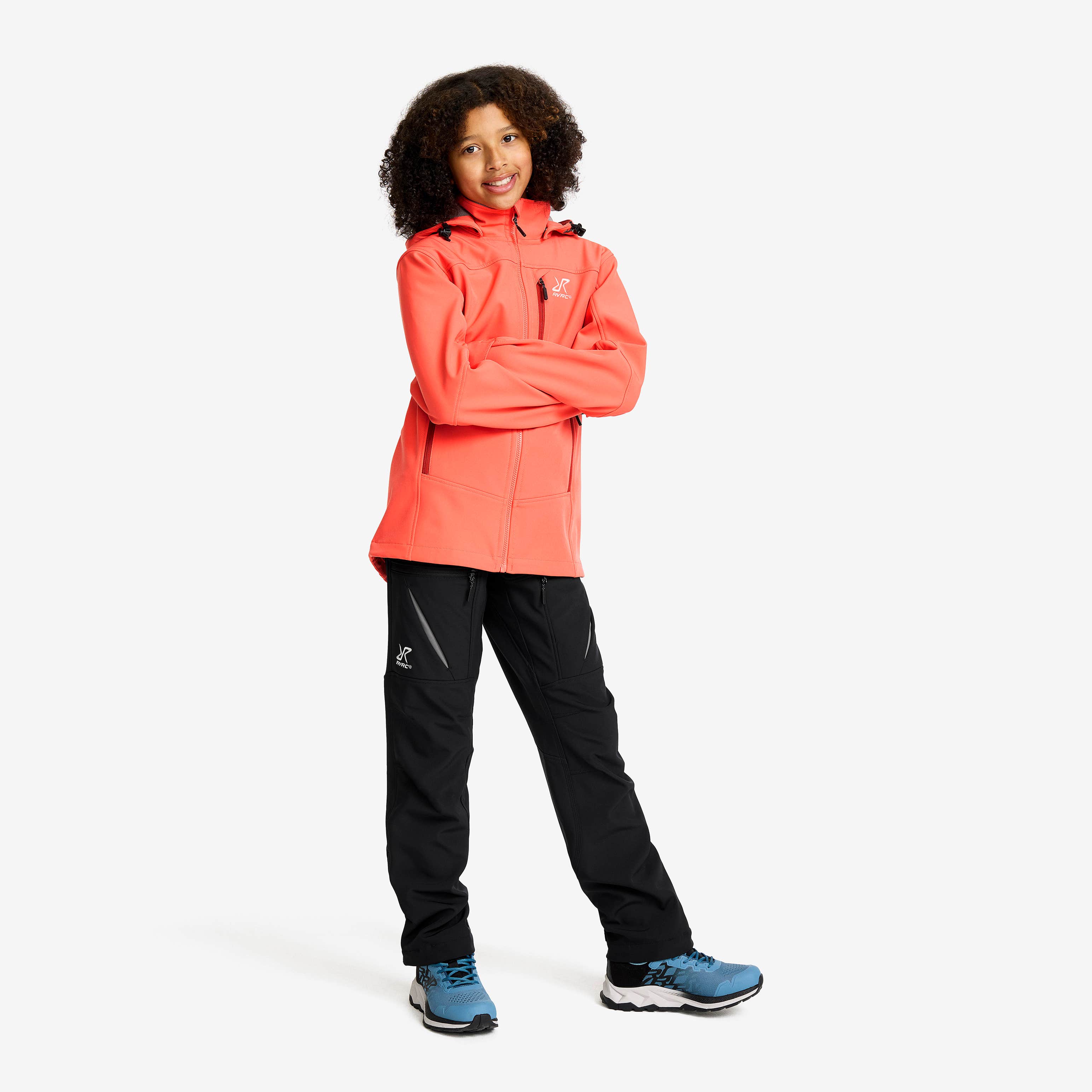 Hiball Softshell Jacket Teens Hot Coral