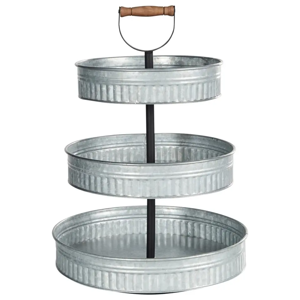 KOUIGN - Etagère - Zilver - 3 lagen - IJzer