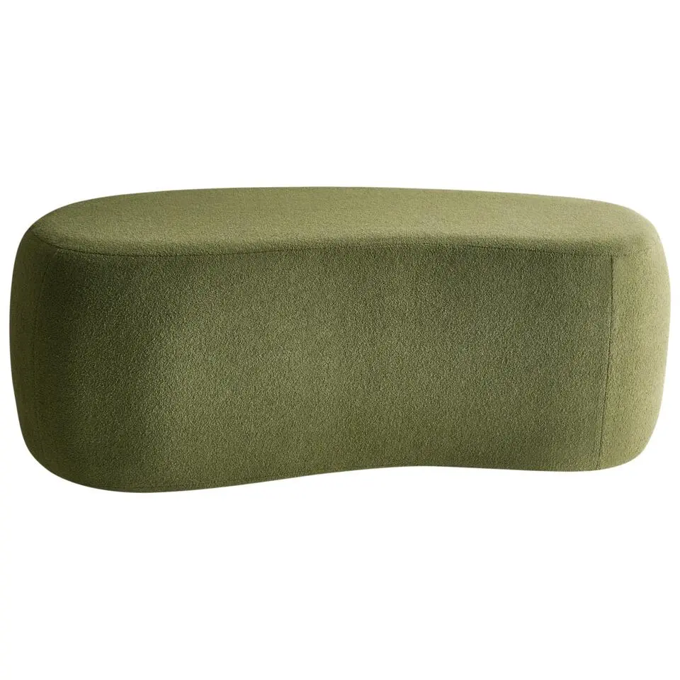 BAYARD - Poef - Groen - Bouclé