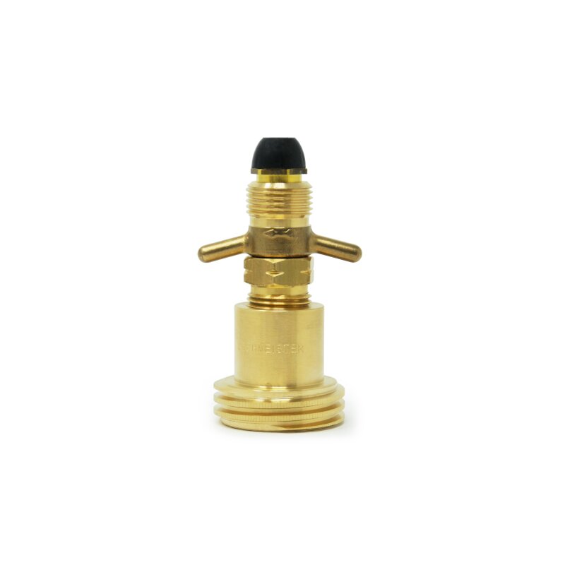 DREHMEISTER ACME Gasflaschen Adapter Campinggas Adapter 0,880-14 NGO LH (G.10) - 95mm